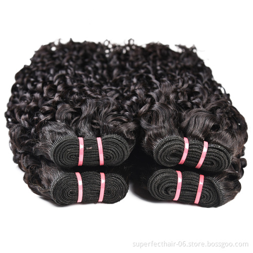 Wholesale Double Drawn Natural Cuticle Aligned Hair Bundles Best Selling Romance Pixie Curls Human Hair Extensions In Nigeria